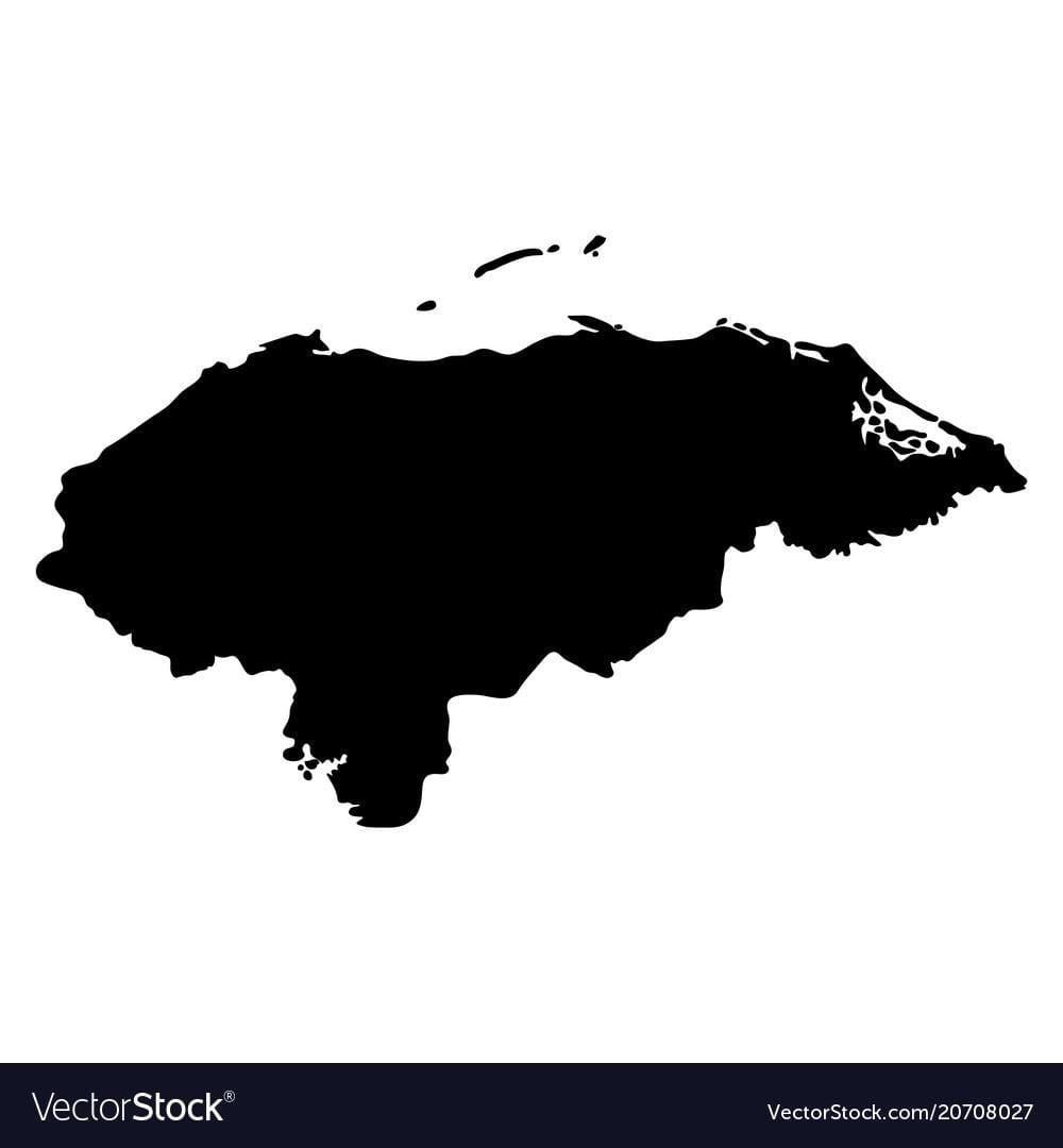 kart over Honduras vektor kart