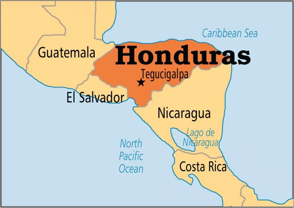 Honduras kapital kart