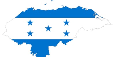 Kart over Honduras flagg