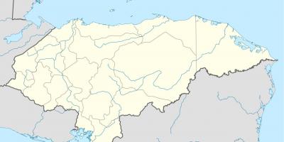 Kart som viser Honduras